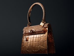 Rose Gold/Diamond Birkin Bag by Hermès