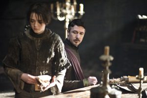 Arya and Littlefinger in GOT