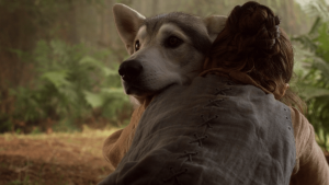 Arya and Nymeria in Game of Thrones Season 1