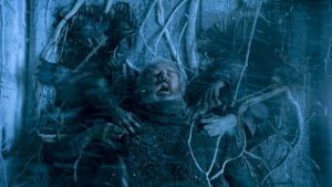 Hodor being attacked by the Army of the Dead
